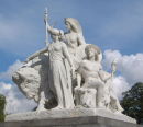 Statue at the Albert Memorial, London, UK